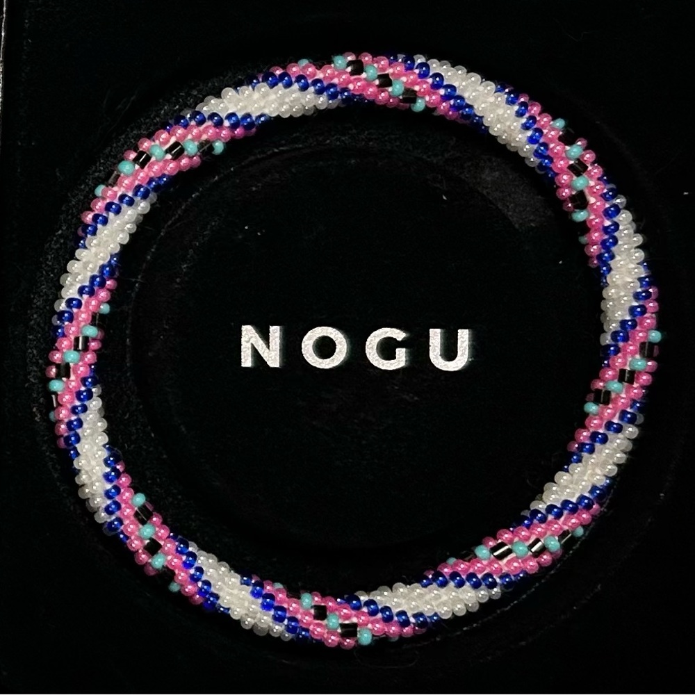 🤍💙🩷 Lotus Sky Multicoloured Himalayan Bracelet